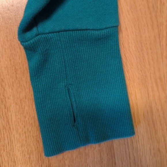 Head Sweatshirt Womens Size Small Cowl Neck Top Green Long Sleeves - Picture 7 of 9